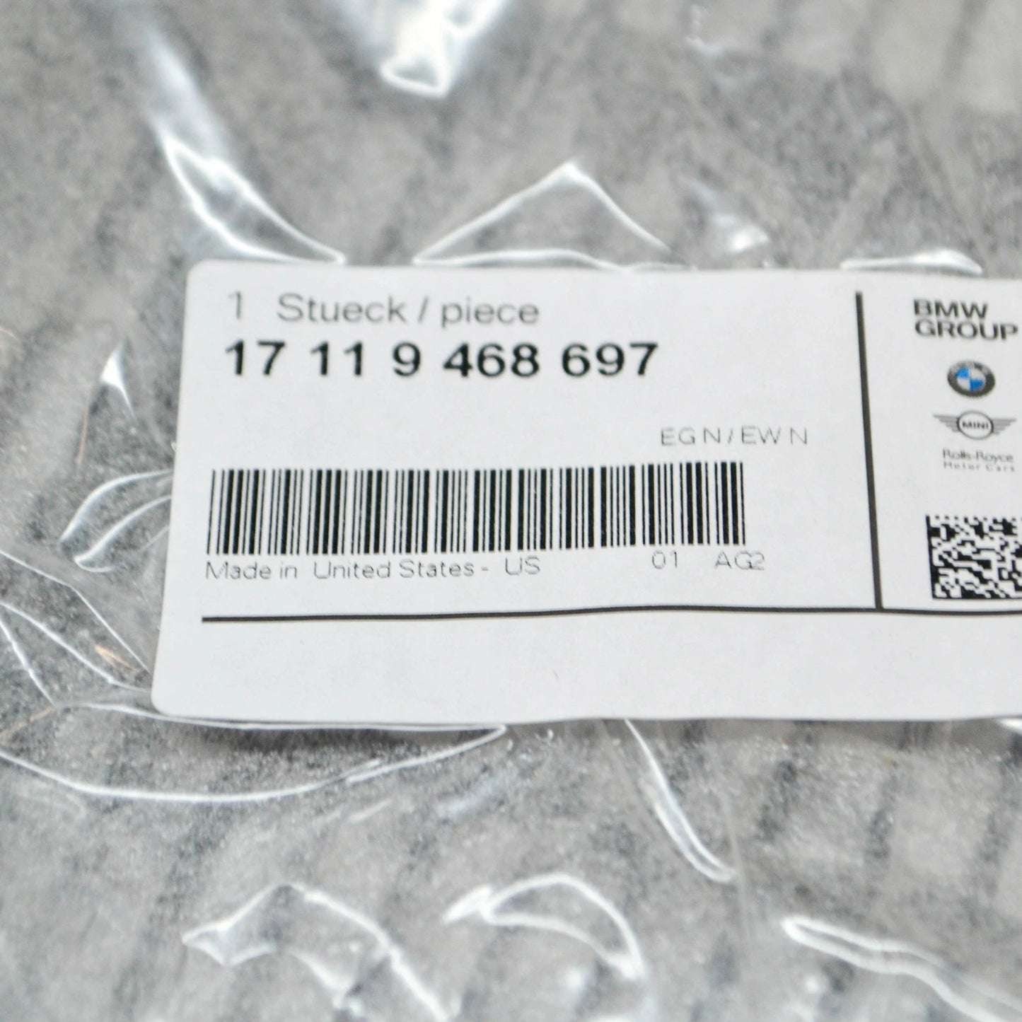 NEW BMW X3 G01 F97 RADIATOR LOWER GUARD GRILLE 17119468697 ORIGINAL