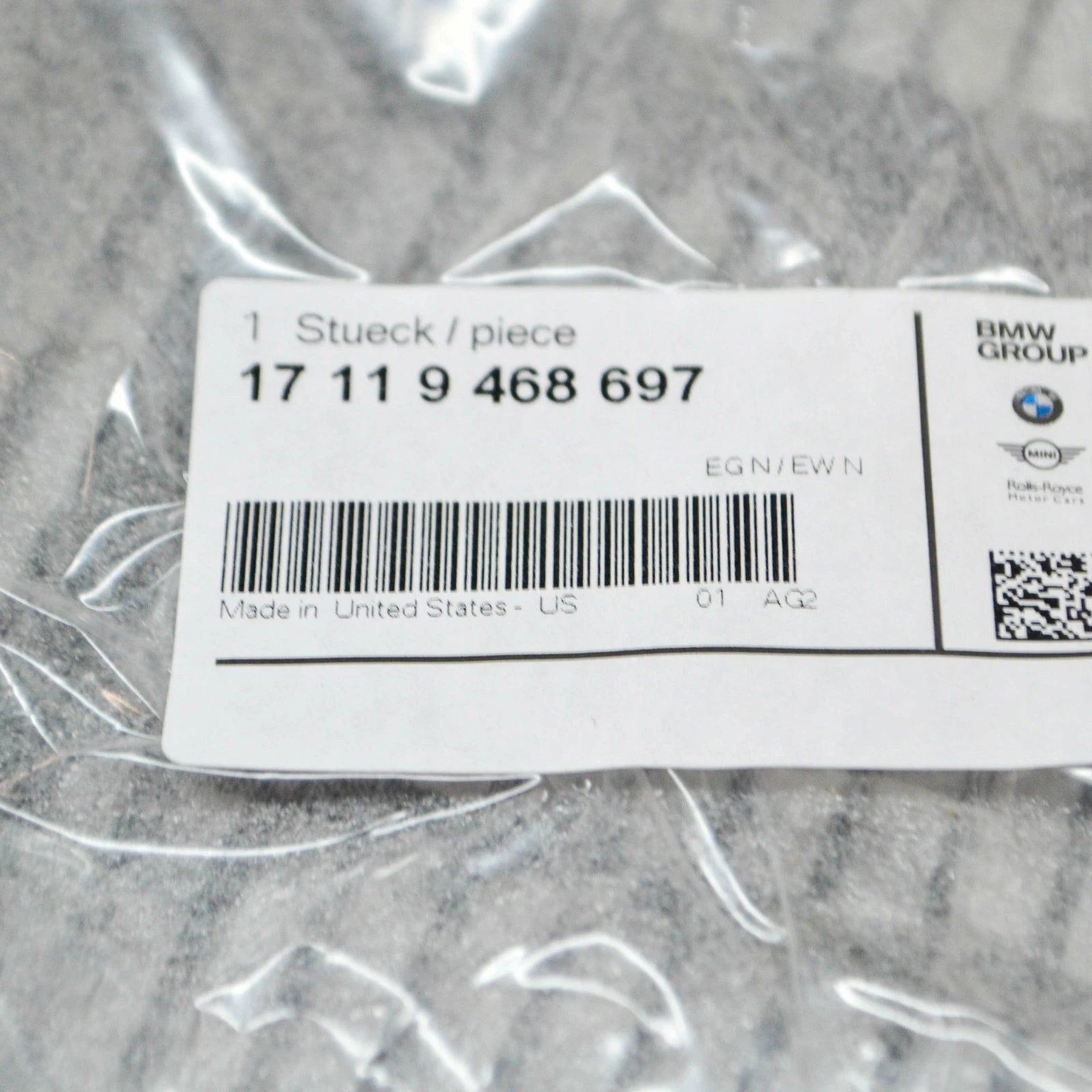 NEW BMW X3 G01 F97 RADIATOR LOWER GUARD GRILLE 17119468697 ORIGINAL