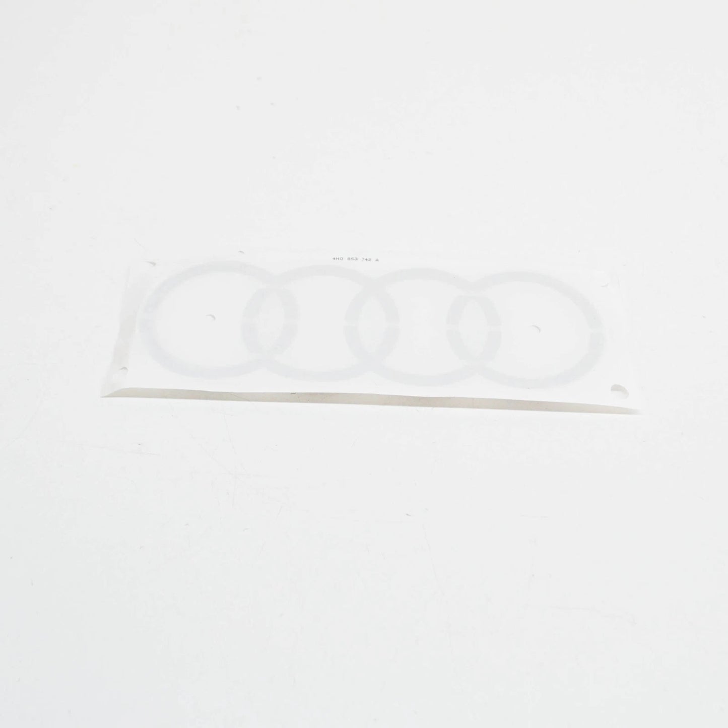 NEW AUDI Q5 8R REAR TRUNK RINGS EMBLEM BADGE 4H0853742A2ZZ ORIGINAL