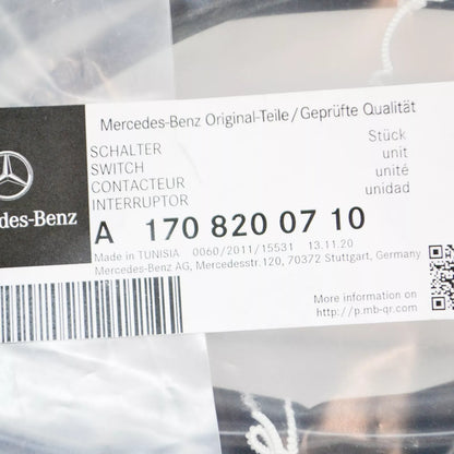 NEW MERCEDES-BENZ SLK R170 ROOF ROTARY TUMBLER FRONT SWITCH A1708200710 ORIGINAL