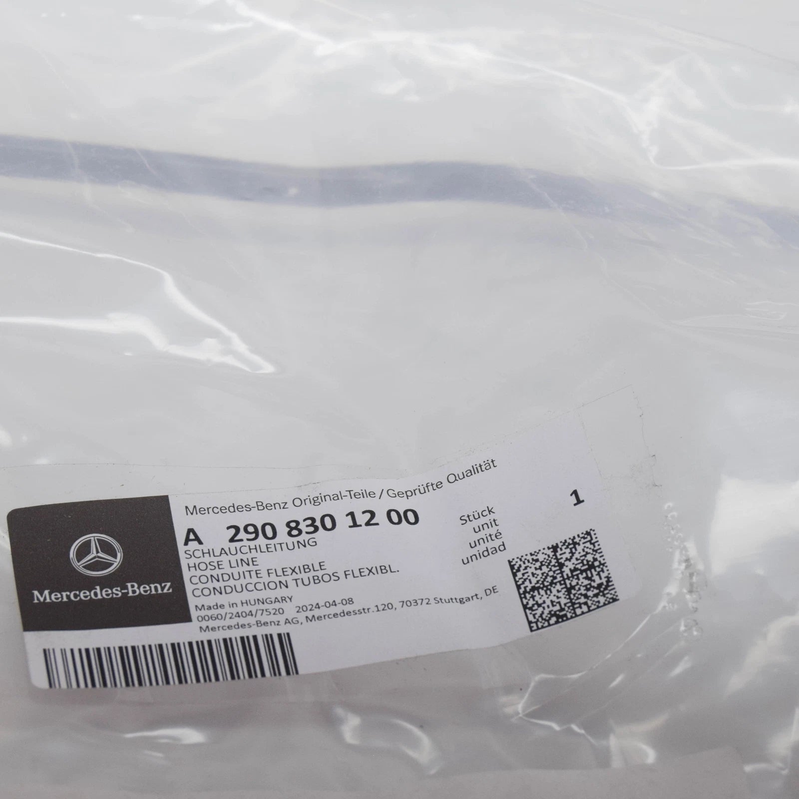 NEW MERCEDES-BENZ AMG GT X290 BRAKE LINE PIPE A2908301200 ORIGINAL