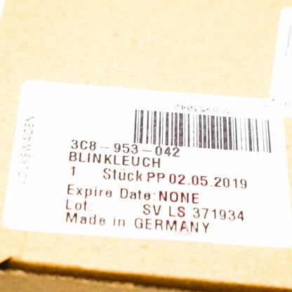 NEW VOLKSWAGEN PASSAT CC A6 FRONT BUMPER RIGHT TURN INDICATOR 3C8953042 ORIGINAL