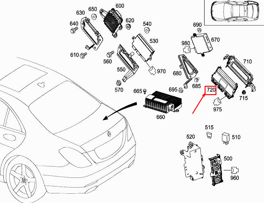 new mercedes-benz s w222 rear seat adjustment control unit a2229000916 original