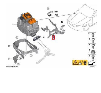 NEW BMW 3 G20 STRAIN RELIEF HOLDER 61139371348 ORIGINAL