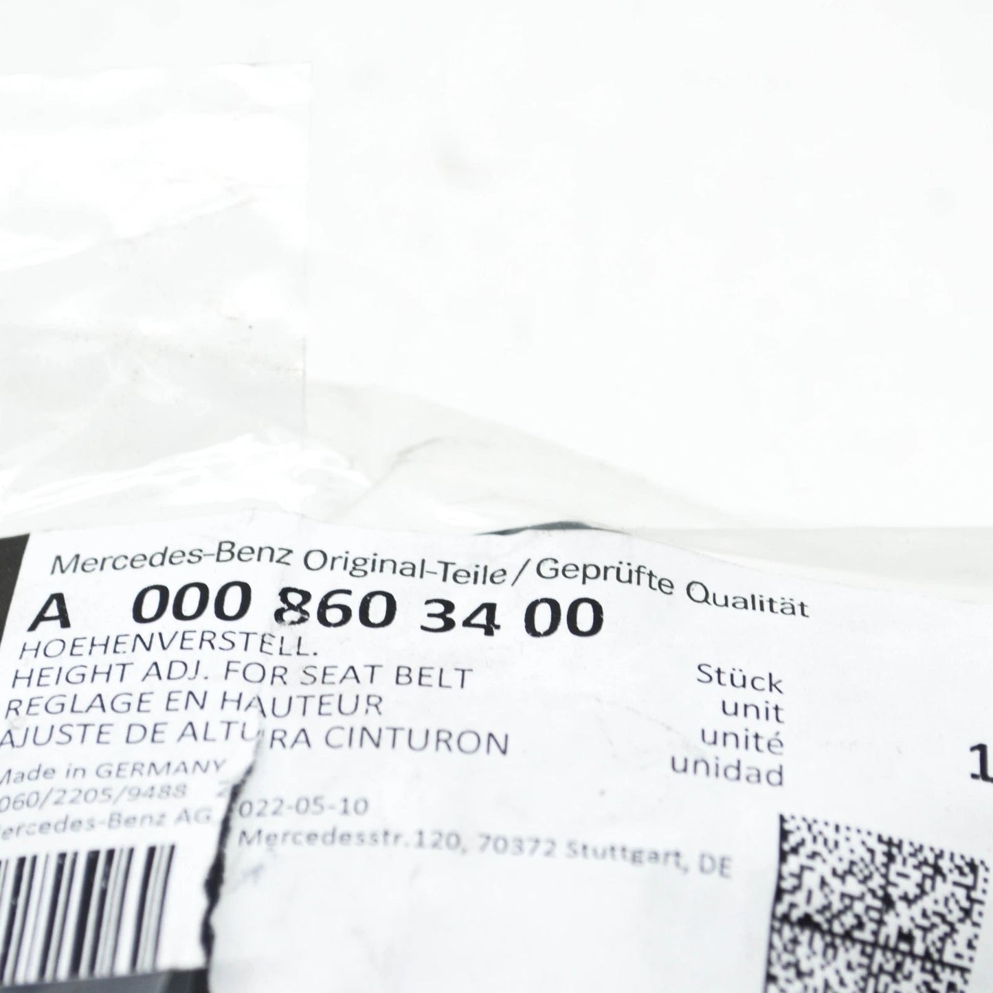 NEW MERCEDES-BENZ GLE W167 FRONT SEAT BELT HEIGHT ADJUSTER A0008603400