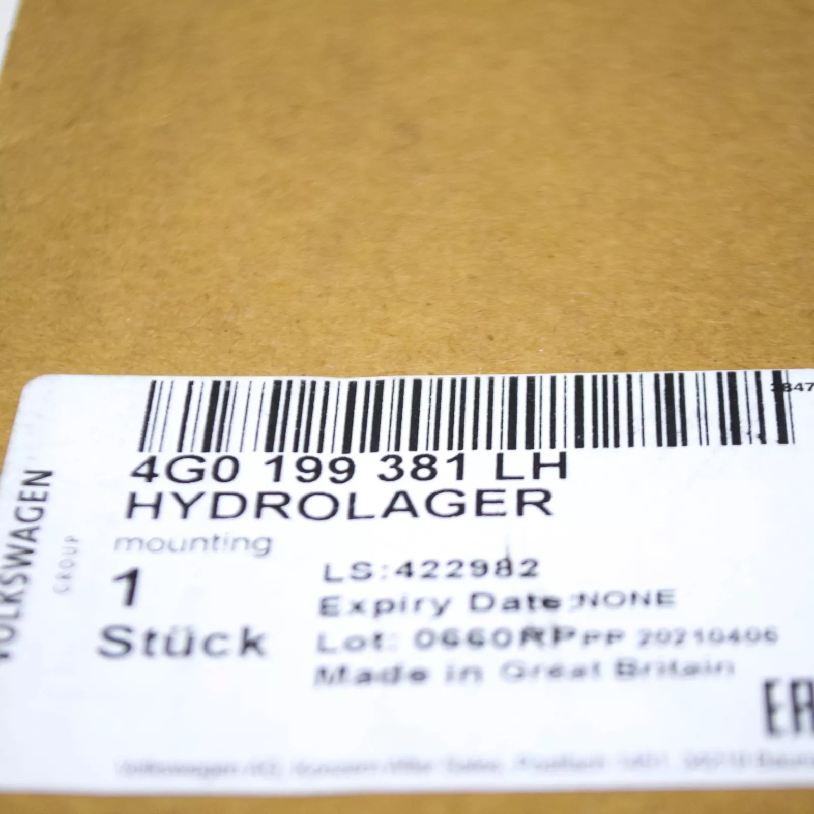 NEW AUDI A7 SPORTBACK 4G8 RIGHT SIDE ENGINE MOUNT 4G0199381LH ORIGINAL