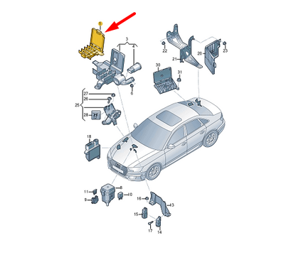 NEW AUDI A4 B9 FUSE BOX 8W0941824AN ORIGINAL