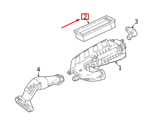 new mercedes-benz s w222 engine air filter a1770940104 original