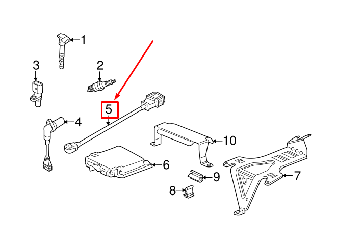 new vw passat cc 35 ignition knock sensor 022905376 original
