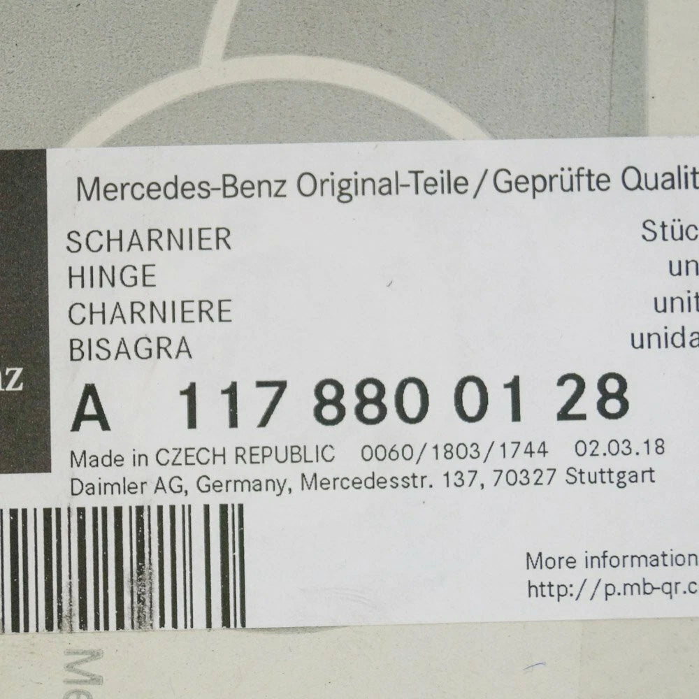 NEW MERCEDES BENZ CLA C117 HOOD BONNET HINGE LEFT SIDE A1178800128