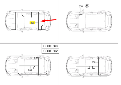 new mercedes-benz gle w166 park assist cable harness a1664405113 original