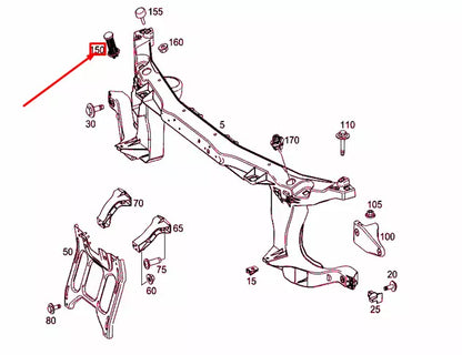 NEW MERCEDES-BENZ VITO W447 FRONT PANEL SPRING ELEMENT A4478800127 ORIGINAL