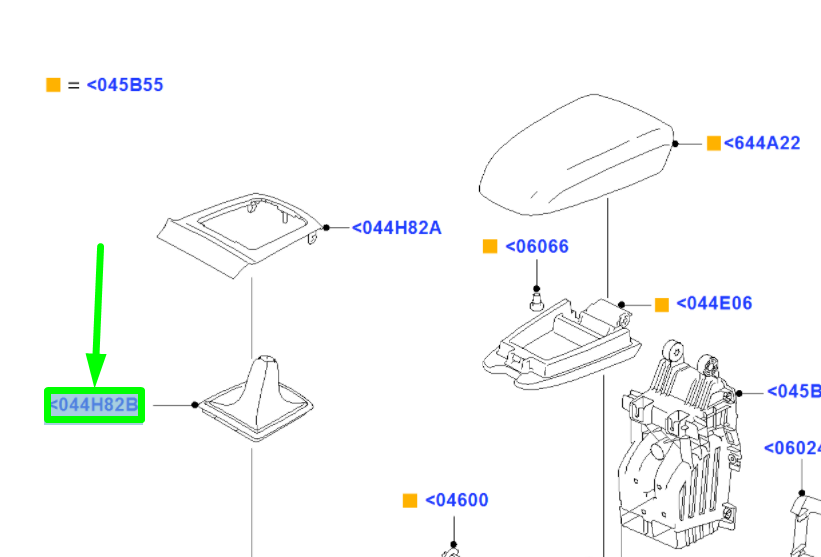 new ford focus mk2 control selector lever cover 1342945 original