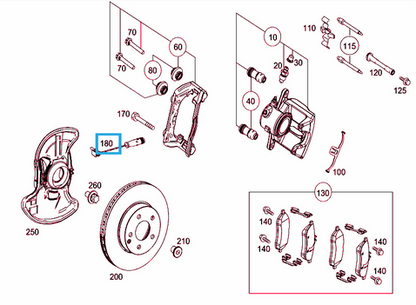 NEW MERCEDES-BENZ A-CLASS W169 REAR BRAKE PAD WEAR SENSOR A2115401717 ORIGINAL