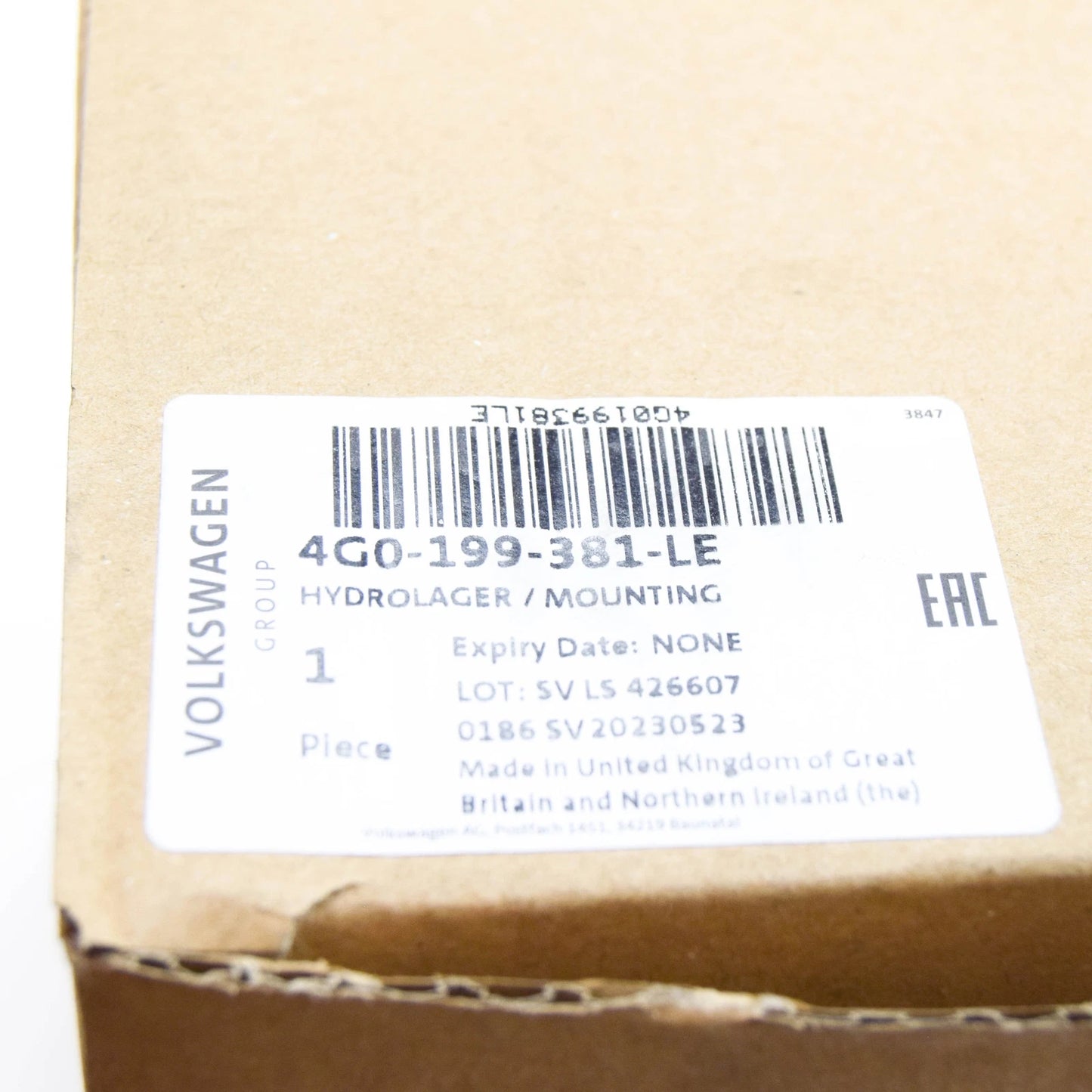 NEW AUDI A6 AVANT C7 LEFT ENGINE HYDRO-MOUNTING 4G0199381LE ORIGINAL