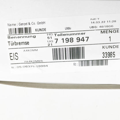 NEW BMW 6 COUPE F13 FRONT DOOR CHECK STRAP 7198947 51217198947 ORIGINAL