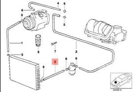 NEW BMW 5 E39 AIR CON A/C HEATER PIPE HOSE 64538379719 ORIGINAL