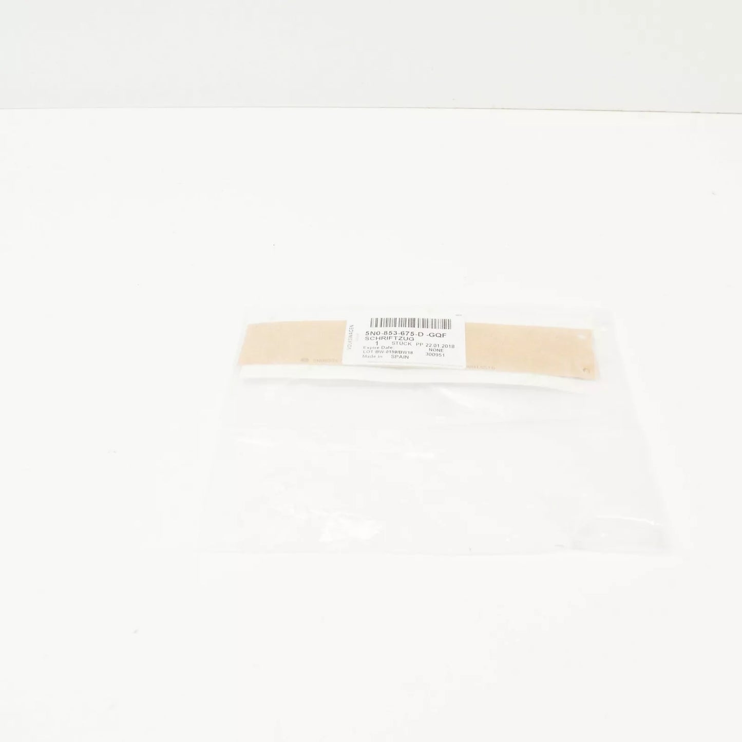 NEW VOLKSWAGEN EOS REAR INSCRIPTION EMBLEM BADGE 5N0853675DGQF