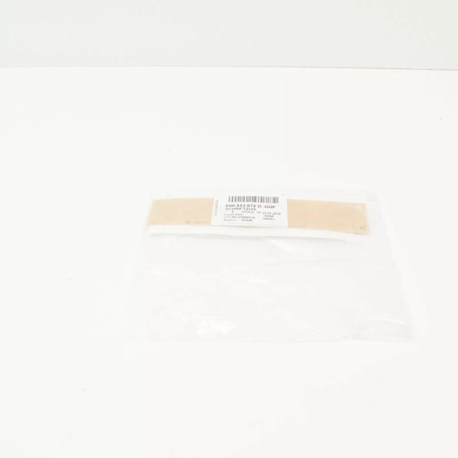 NEW VOLKSWAGEN EOS REAR INSCRIPTION EMBLEM BADGE 5N0853675DGQF