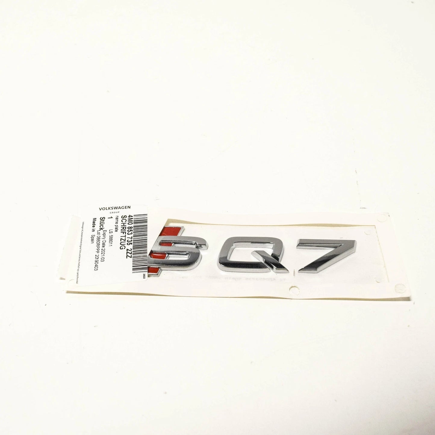 NEW AUDI Q7 4M REAR TAILGATE BOOT EMBLEM BADGE 4M08537352ZZ ORIGINAL