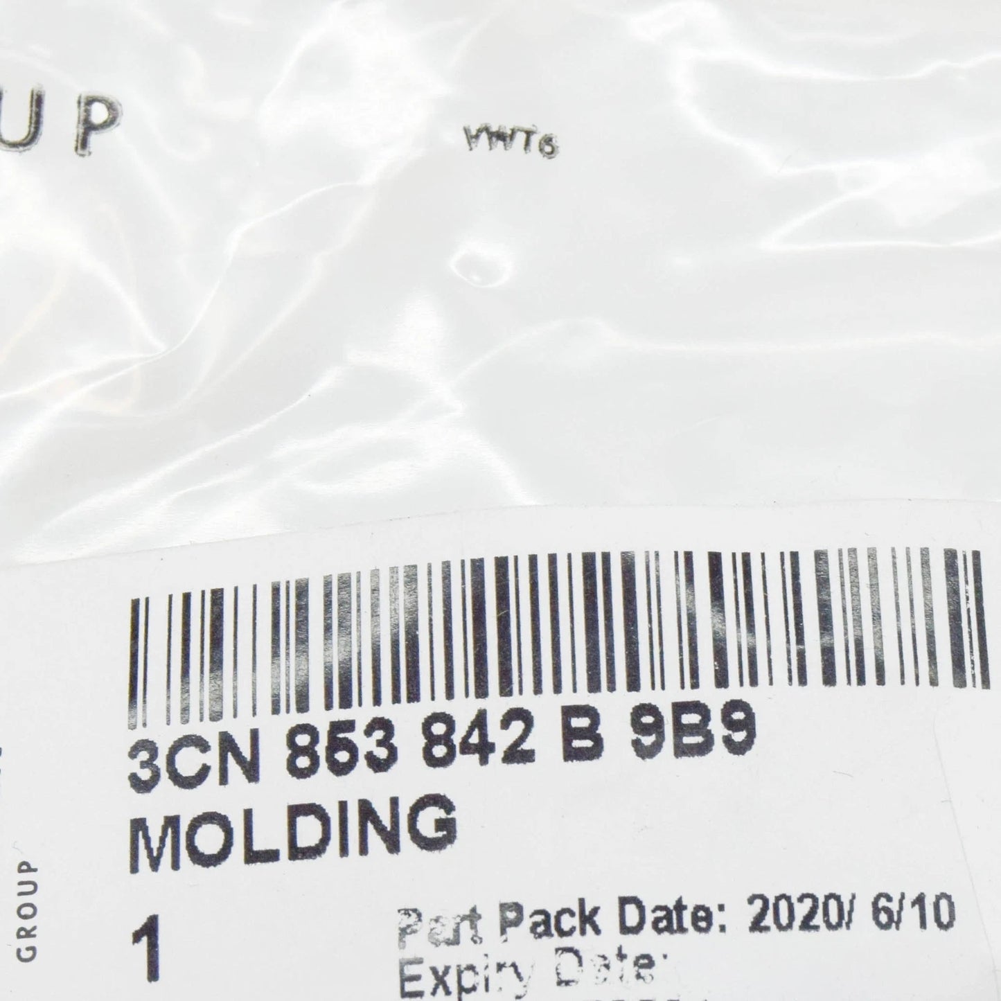 NEW VOLKSWAGEN TERAMONT REAR RIGHT BUMPER MOLDING 3CN853842B9B9 ORIGINAL