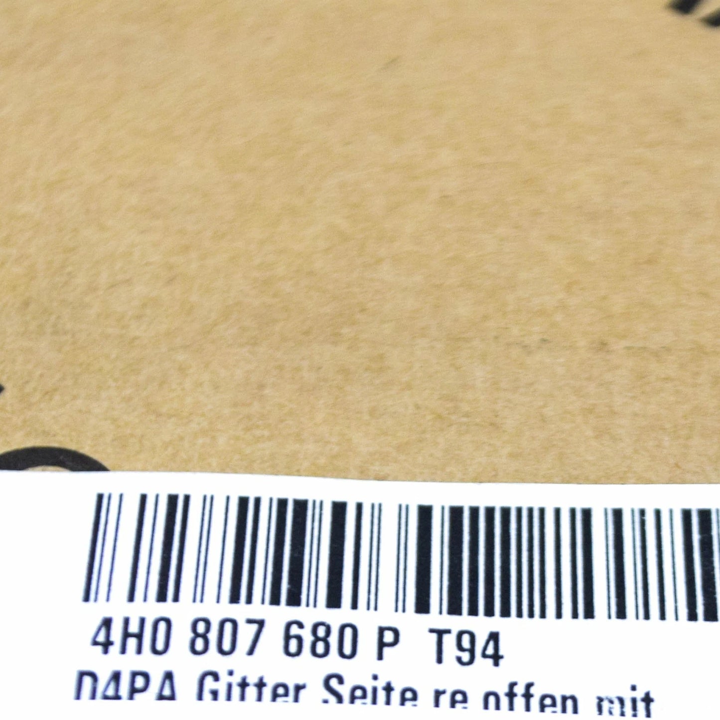 NEW AUDI A8 D4 RIGHT FOG LIGHT GRILLE 4H0807680PT94 4H0807680P T94