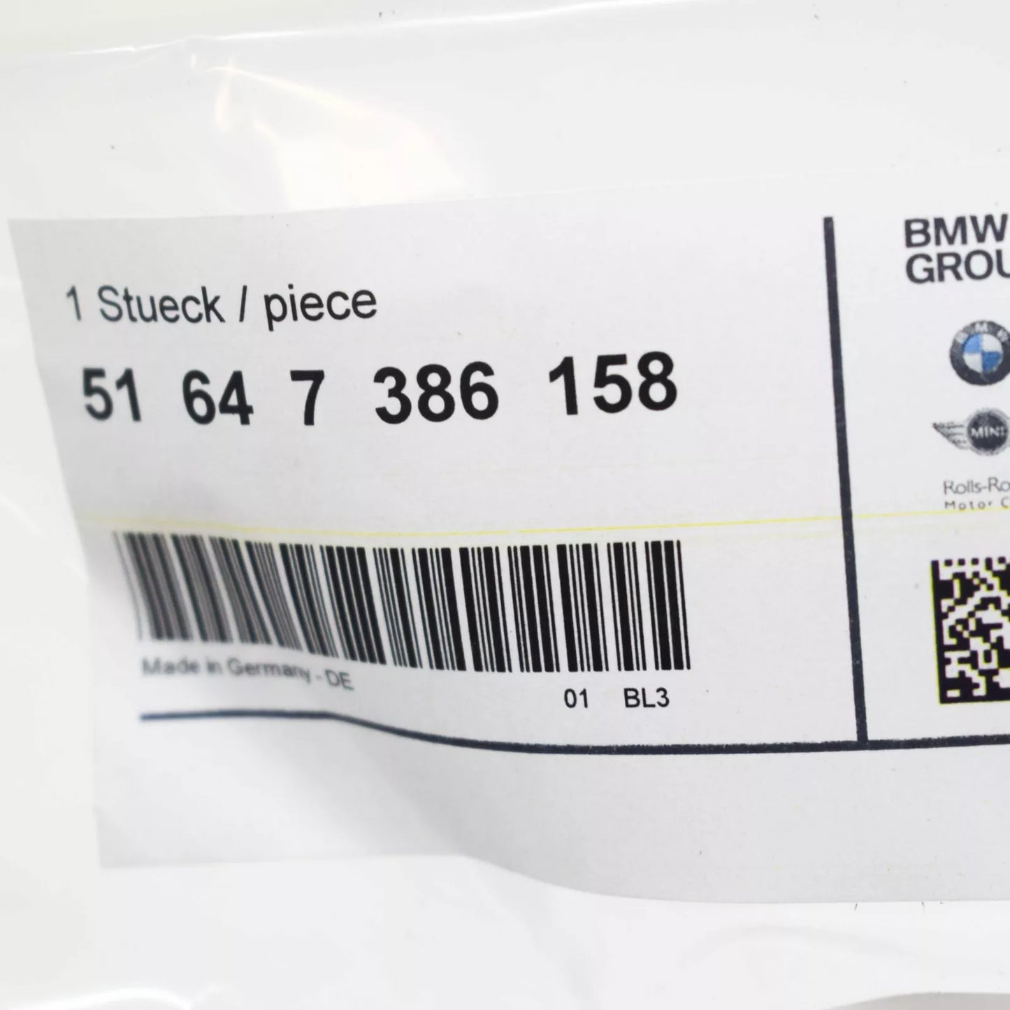 NEW BMW I3 I01 FRONT RIGHT SIDE PANEL WING REPAIR MOUNT 51647386158 ORIGINAL