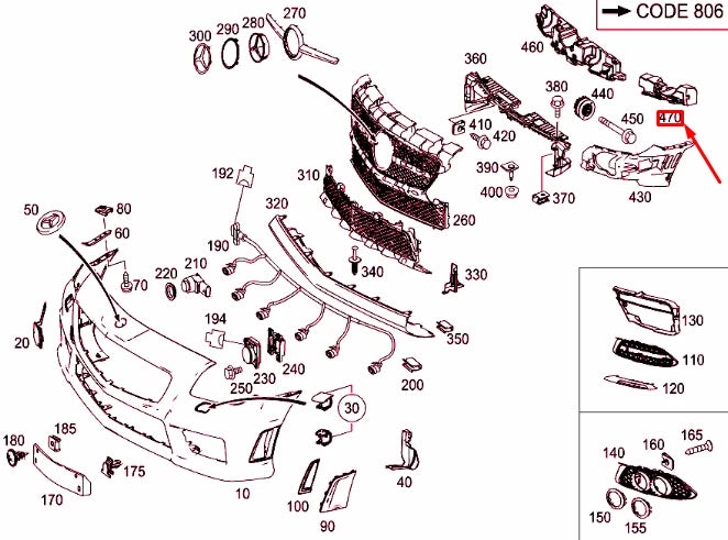 NEW MERCEDES-BENZ SLK R172 FRONT LEFT IMPACT ABSORBER A1728852737 ORIGINAL