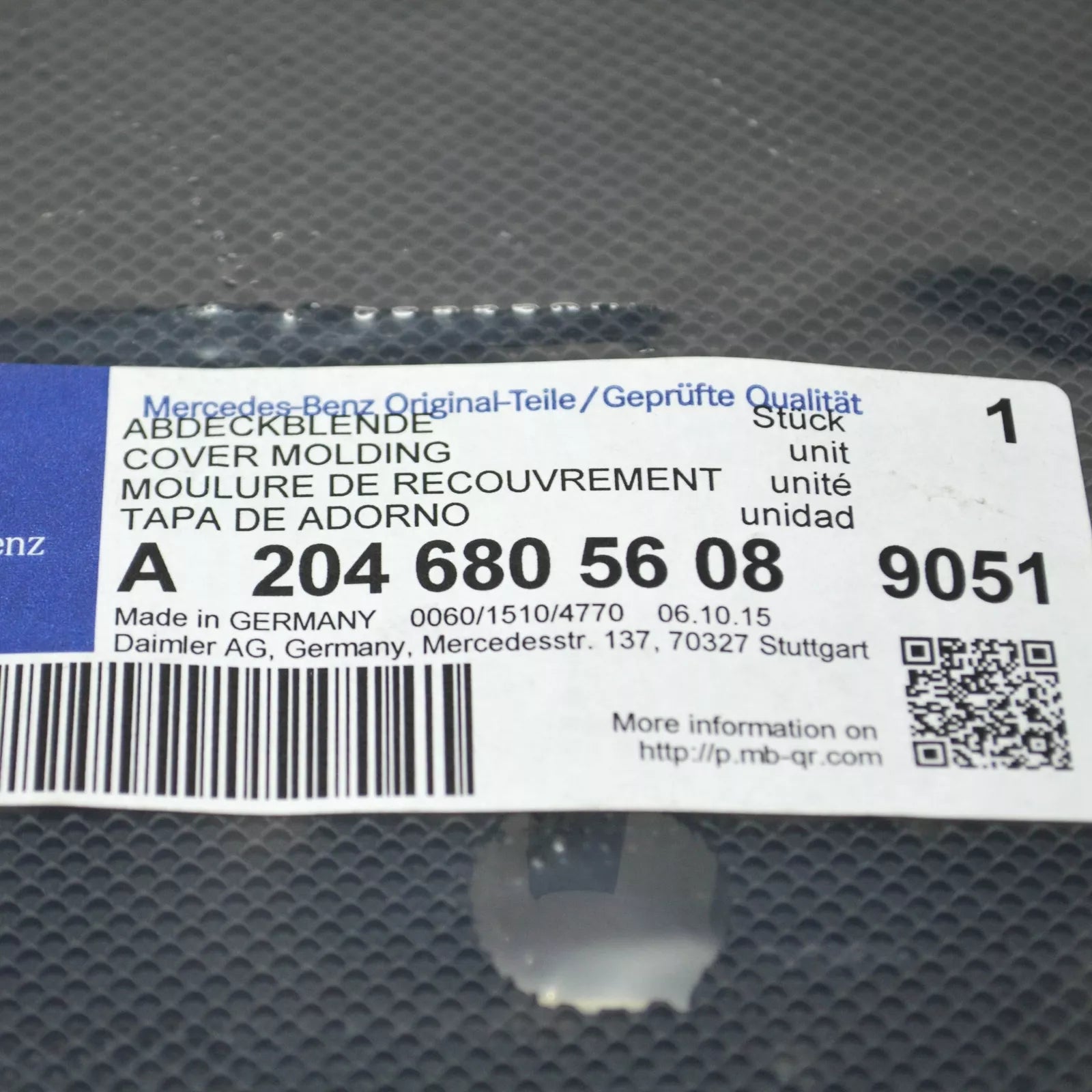 NEW MB GLK X204 DASH PANEL CENTER SPEAKER COVER A20468056089051 ORIGINAL