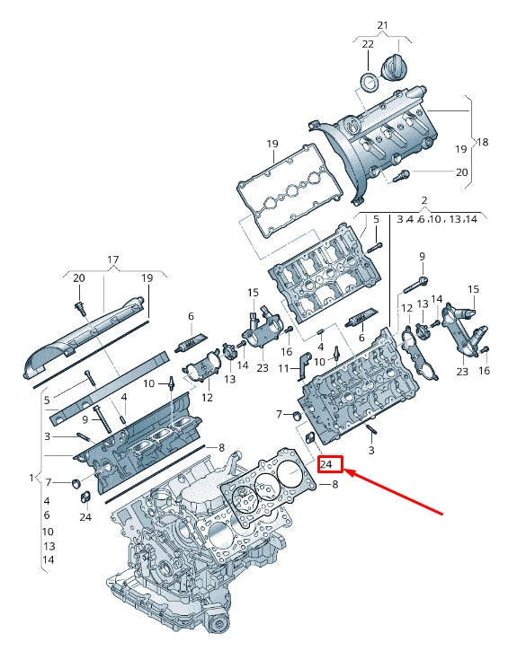 NEW AUDI RS7 SPORTBACK 4G ENGINE OIL STRAINER 06C103081 ORIGINAL