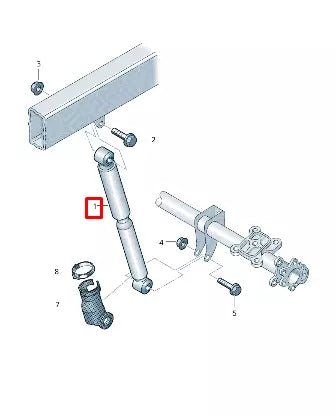 NEW VOLKSWAGEN AMAROK 2H REAR TAILGATE GAS SHOCK STRUT 2H0513029H