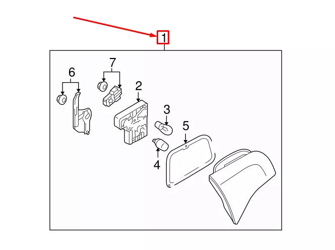 NEW AUDI A6 AVANT C6 REAR LEFT INNER TAILLIGHT 4F9945093E ORIGINAL