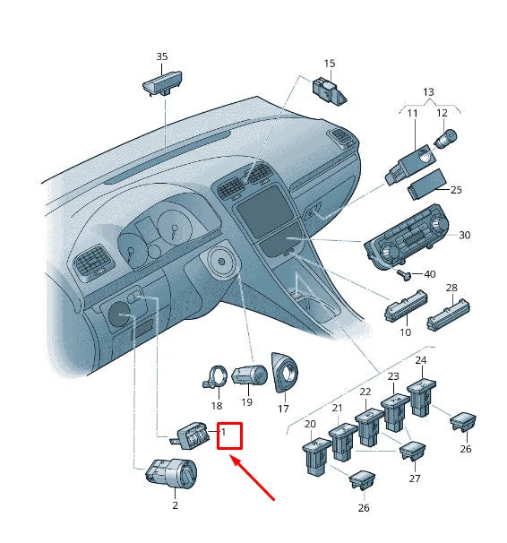 NEW VW GOLF VI 5K MK6 HEADLIGHT RANGE CONTROL 5K0941333REH ORIGINAL