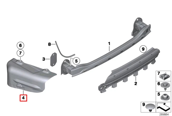 NEW BMW 5 F10 REAR LEFT HEAT PROTECTION INSULATOR 51487207269 ORIGINAL