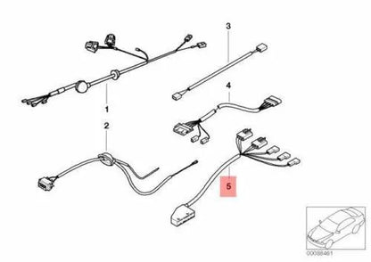 NEW BMW Z3 E36 COUPE ADAPTER LEAD F ONE PIECE SEAT PLUG 6916218 61106916218