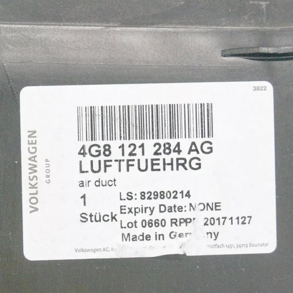 NEW AUDI A7 4G AIR BAFFLE DUCT DEFLECTOR 4G8121284AG