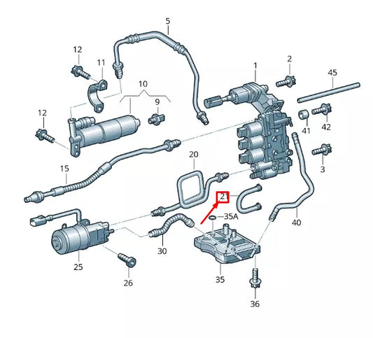 NEW VOLKSWAGEN CRAFTER 2F MK1 GEARBOX HYDRAULIC LINE 0B8325591A