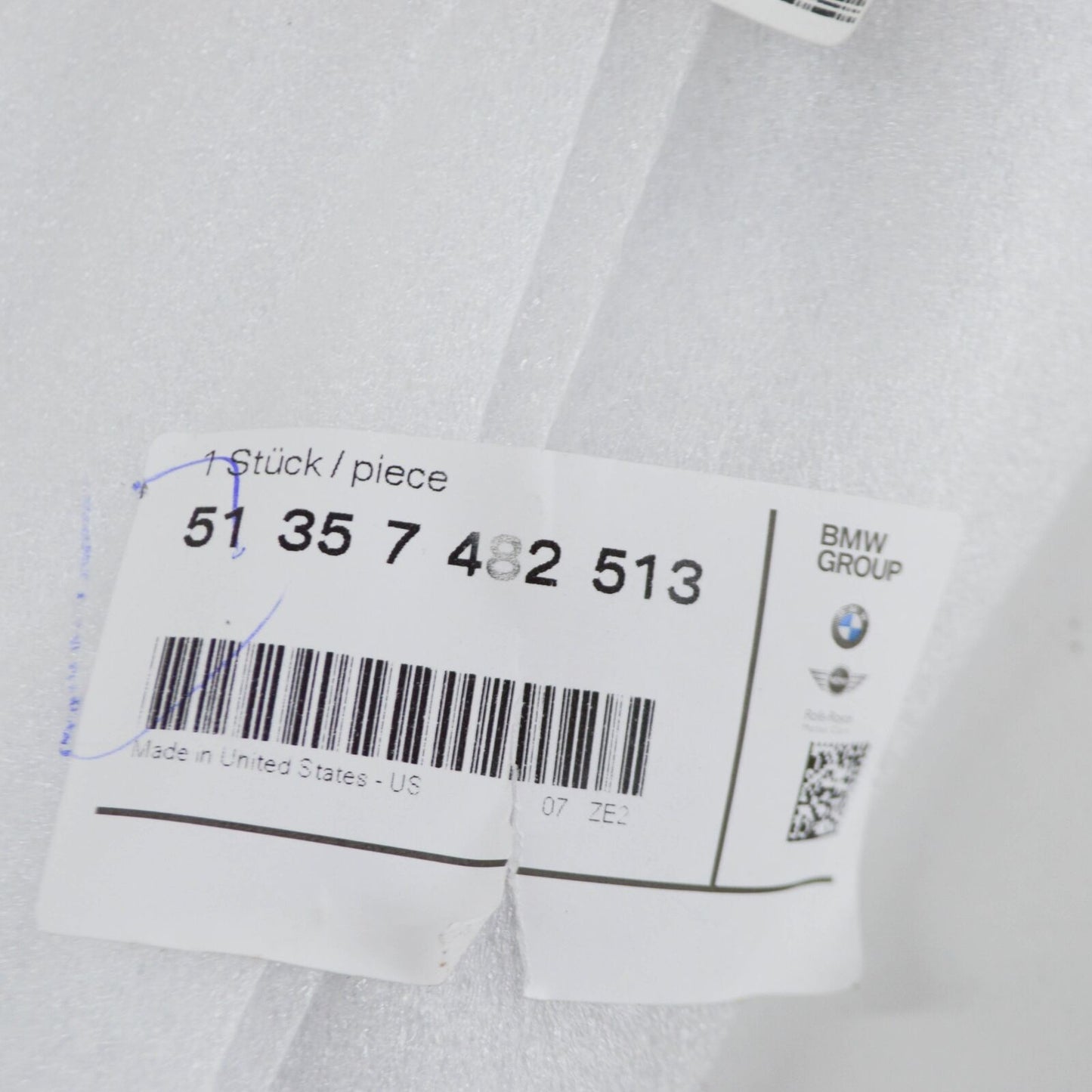 new bmw x7 g07 rear left door inner b-pillar trim 7482513 51357482513 original