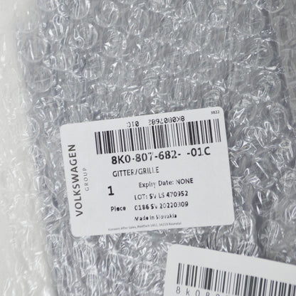 NEW AUDI A4 AVANT B8 FRONT RIGHT LOWER GRILLE 8K080768201C ORIGINAL