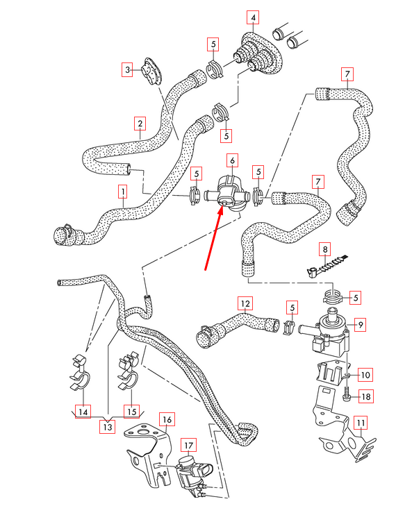 NEW AUDI Q5 8R HEATER CONTROL VALVE 1J0819809 2.0 PETROL ORIGINAL