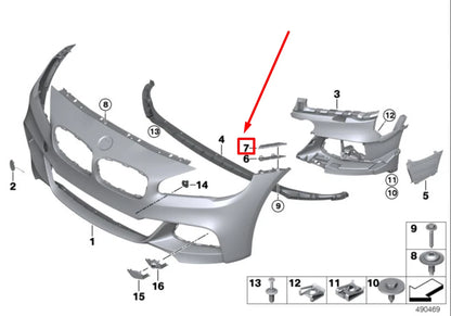 NEW BMW 2 F45 FRONT RIGHT SIDE MOUNTING PANEL 7328680 51117328680 ORIGINAL