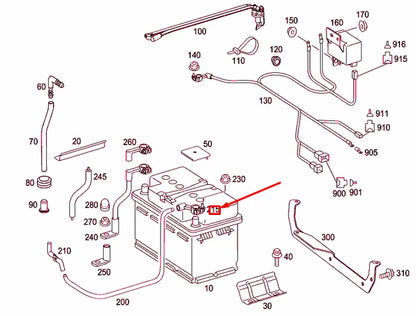 NEW MERCEDES-BENZ VITO W639 BATTERY PLUD TERMINAL A0015467244 ORIGINAL