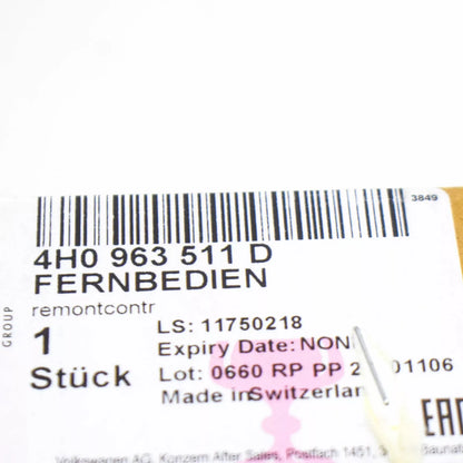 NEW AUDI Q8 AUXILIARY HEATING REMOTE CONTROL 4H0963511D ORIGINAL