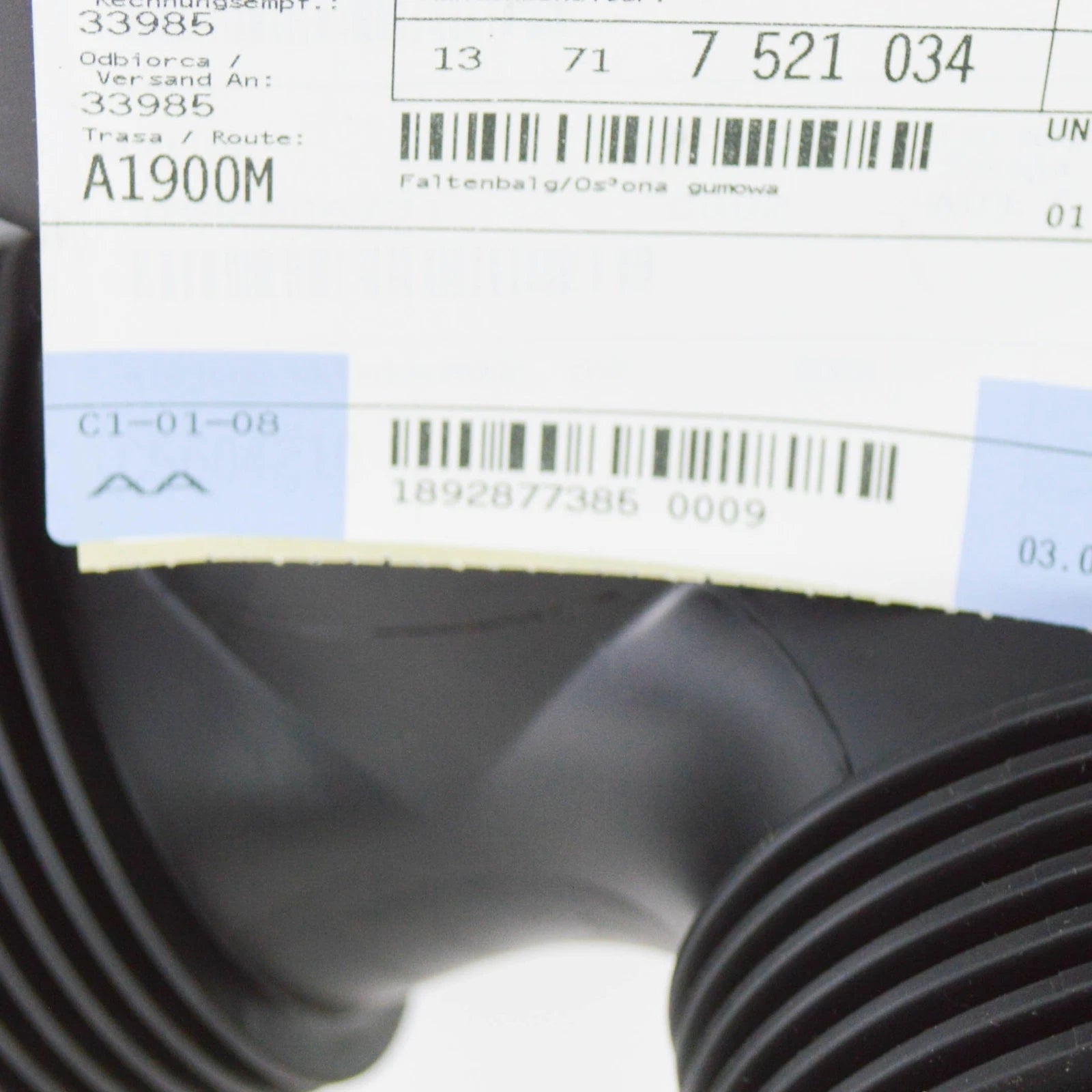 NEW BMW 5 E60 AIR FILTER HOUSING 7521034 13717521034 ORIGINAL