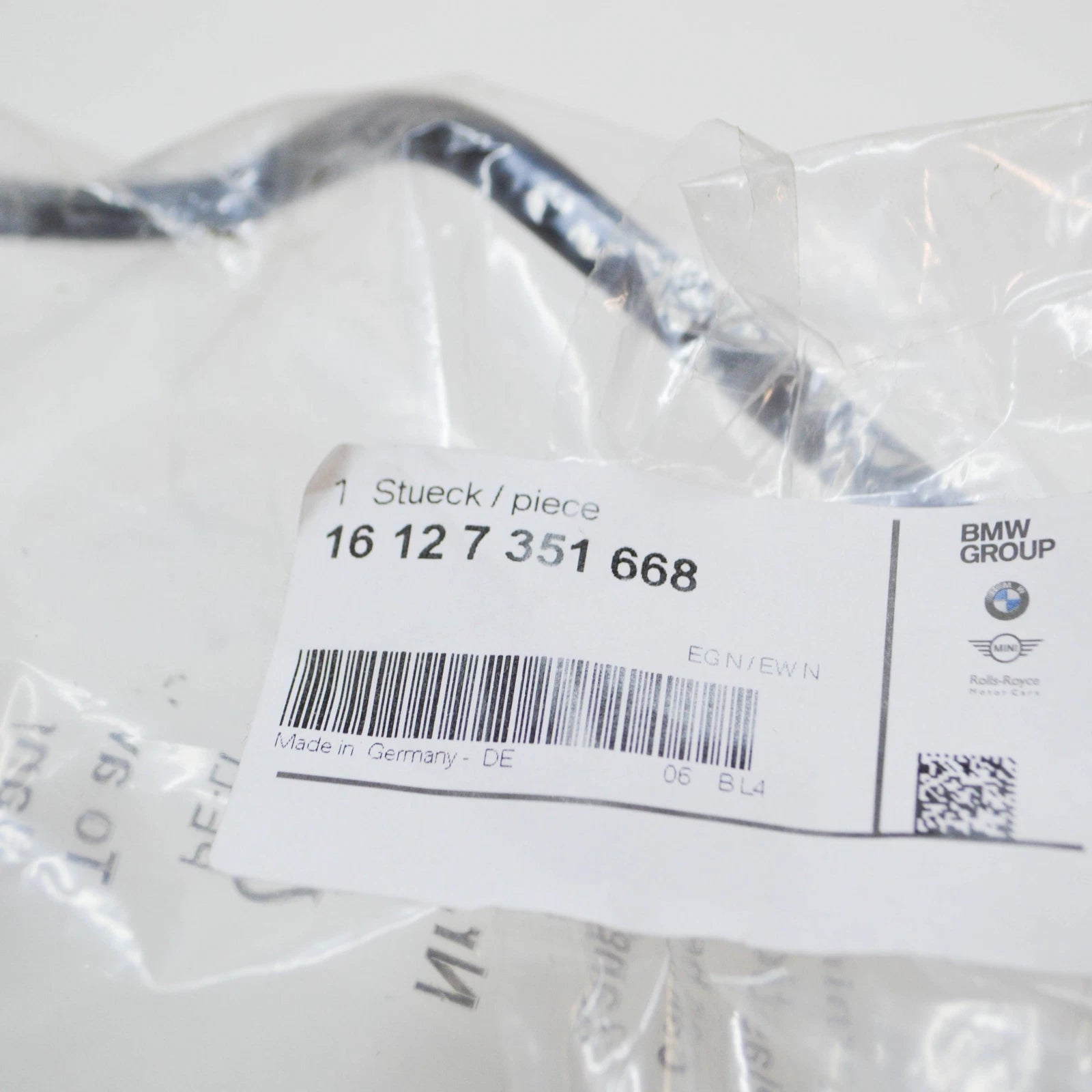 NEW BMW 4 GRAN COUPE F36 REAR FUEL FEED LINE 16127351668 7351668 ORIGINAL