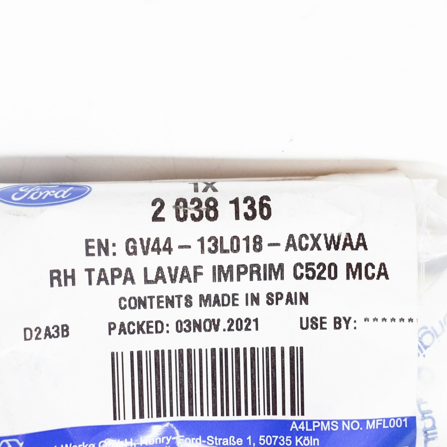 new ford kuga c520 mk2 right headlight washer cover cap 2038136 original