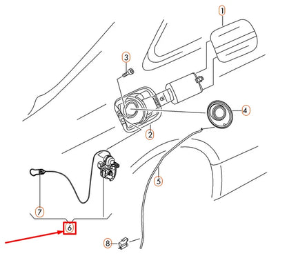 NEW AUDI A5 CONVERTIBLE 8F7 FUEL DOOR LOCK ACTUATOR 8F0862153E
