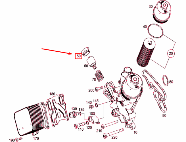 NEW MERCEDES-BENZ ML W166 OIL FILTER COVER A2781800438 ORIGINAL