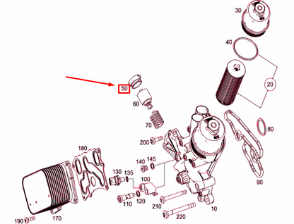 NEW MERCEDES-BENZ ML W166 OIL FILTER COVER A2781800438 ORIGINAL
