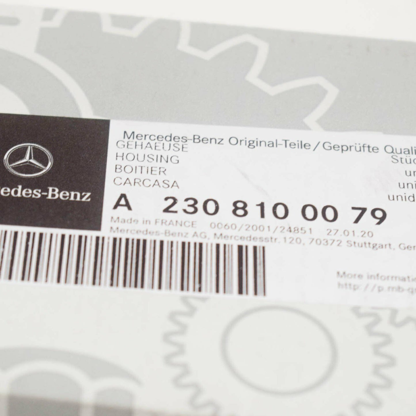 NEW MERCEDES-BENZ SL R230 SUN VISOR HOUSING A23081000799051 ORIGINAL